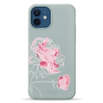 Чохол Pump Silicone Minimalistic Case with MagSafe for iPhone 12/12 Pro Peony #