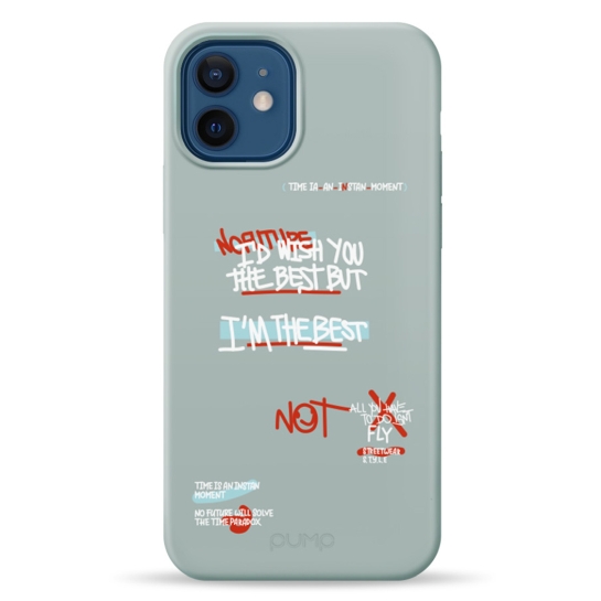 Чехол Pump Silicone Minimalistic Case with MagSafe for iPhone 12/12 Pro I'm the best # - цена, характеристики, отзывы, рассрочка, фото 1