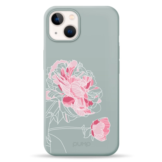 Чохол Pump Silicone Minimalistic Case for iPhone 13 Peony #
