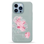 Чохол Pump Silicone Minimalistic Case with MagSafe for iPhone 13 Pro Peony #