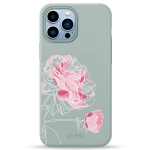 Чехол Pump Silicone Minimalistic Case with MagSafe for iPhone 13 Pro Max Peony #