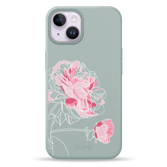 Чохол Pump Silicone Minimalistic Case with MagSafe for iPhone 14 Peony # - ціна, характеристики, відгуки, розстрочка, фото 1