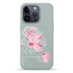 Чехол Pump Silicone Minimalistic Case with MagSafe for iPhone 14 Pro Peony #