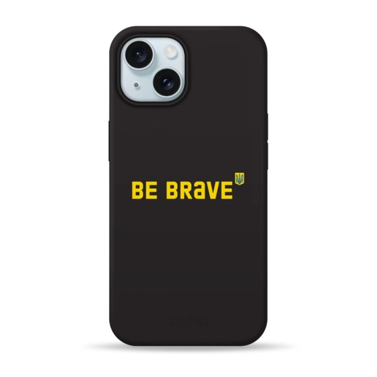 Чехол Pump Silicone Minimalistic Case with MagSafe for iPhone 15 Be Brave #