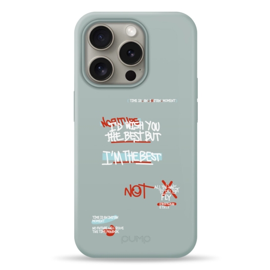 Чохол Pump Silicone Minimalistic Case with MagSafe for iPhone 15 Pro I'm the best # - цена, характеристики, отзывы, рассрочка, фото 1