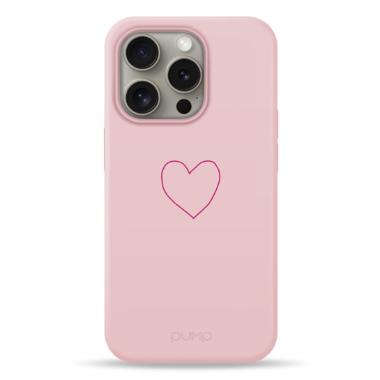 Чохол Pump Silicone Minimalistic Case with MagSafe for iPhone 15 Pro Kryve Heart # - цена, характеристики, отзывы, рассрочка, фото 1