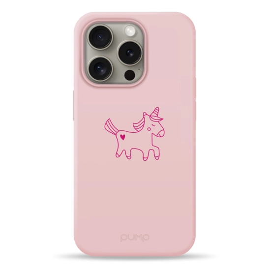 Чехол Pump Silicone Minimalistic Case with MagSafe for iPhone 15 Pro Unicorn #