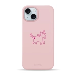 Чехол Pump Silicone Minimalistic Case with MagSafe for iPhone 15 Unicorn #