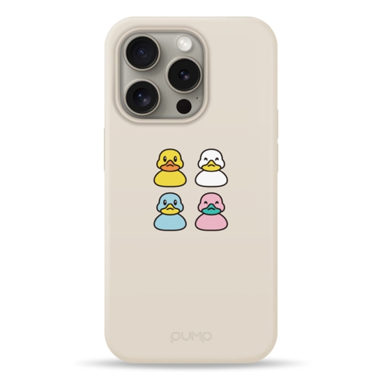 Чехол Pump Silicone Minimalistic Case with MagSafe for iPhone 15 Pro Ducks # - цена, характеристики, отзывы, рассрочка, фото 1