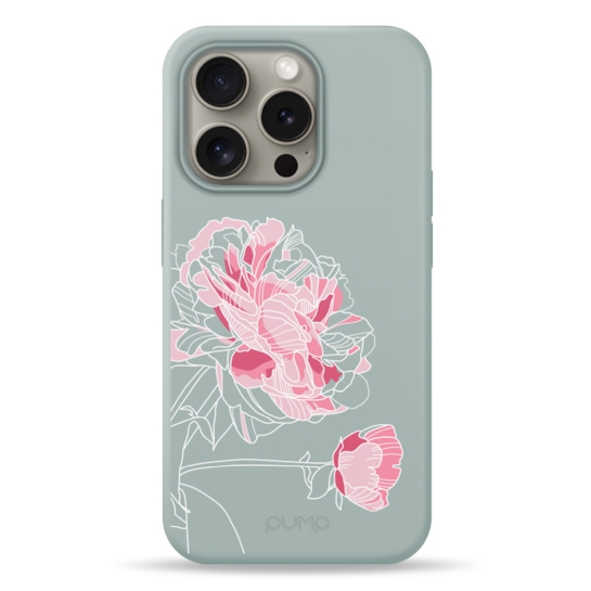 Чохол Pump Silicone Minimalistic Case with MagSafe for iPhone 15 Pro Peony # - цена, характеристики, отзывы, рассрочка, фото 1