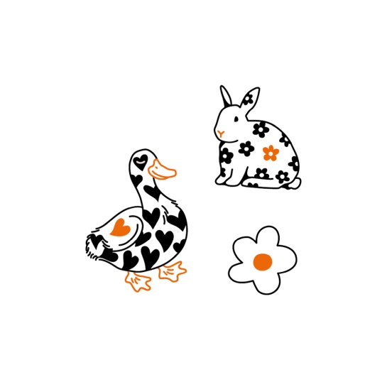 Стикерпак Pump Duck&Bunny - цена, характеристики, отзывы, рассрочка, фото 1