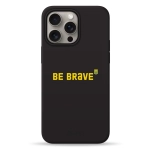 Чехол Pump Silicone Minimalistic Case with MagSafe for iPhone 15 Pro Max Be Brave #