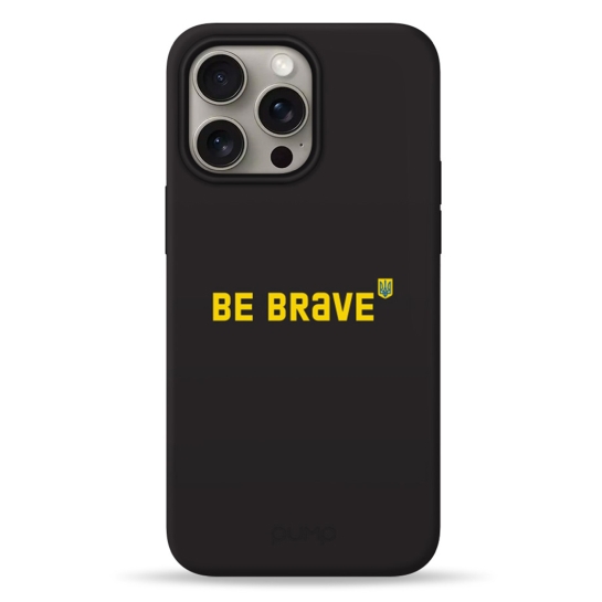 Чехол Pump Silicone Minimalistic Case with MagSafe for iPhone 15 Pro Max Be Brave # - цена, характеристики, отзывы, рассрочка, фото 1