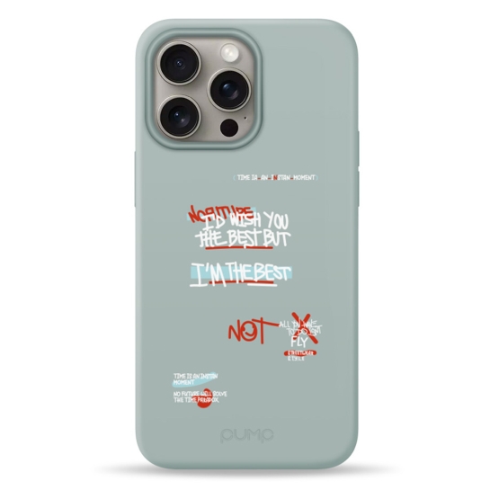 Чехол Pump Silicone Minimalistic Case with MagSafe for iPhone 15 Pro Max I'm the best # - цена, характеристики, отзывы, рассрочка, фото 1