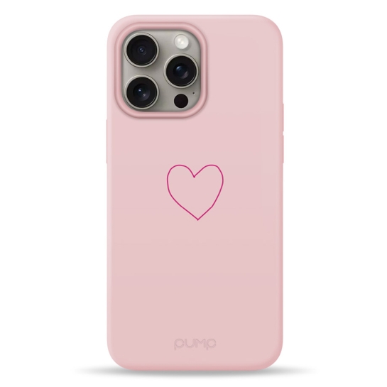 Чехол Pump Silicone Minimalistic Case with MagSafe for iPhone 15 Pro Max Kryve Heart # - цена, характеристики, отзывы, рассрочка, фото 1