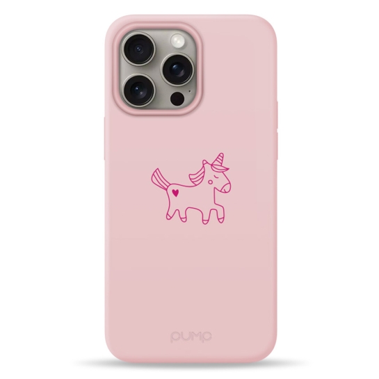 Чохол Pump Silicone Minimalistic Case with MagSafe для iPhone 15 Pro Max Unicorn # - ціна, характеристики, відгуки, розстрочка, фото 1