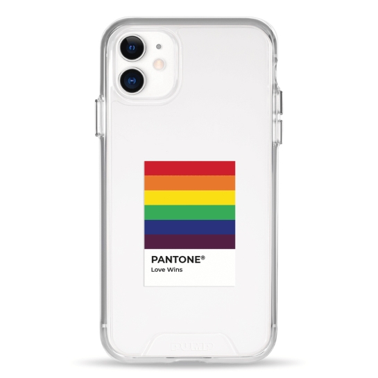 Чехол Pump Transparency Silver Button Case for iPhone 11 Pantone Love Wins - цена, характеристики, отзывы, рассрочка, фото 1