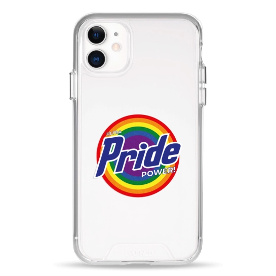 Чехол Pump Transparency Silver Button Case for iPhone 11 Pride