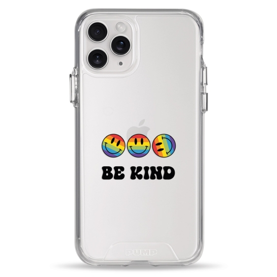 Чехол Pump Transparency Silver Button Case for iPhone 11 Pro Be kind - цена, характеристики, отзывы, рассрочка, фото 1