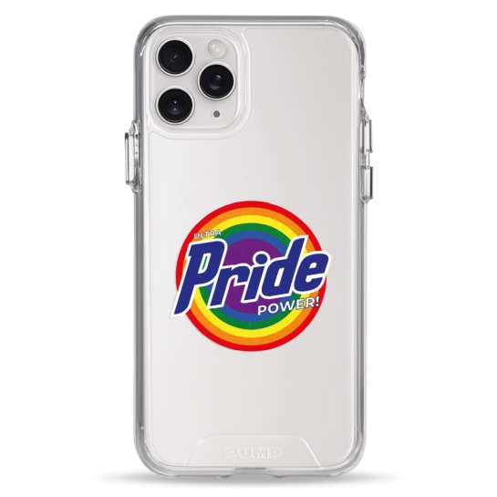 Чехол Pump Transparency Silver Button Case for iPhone 11 Pro Pride - цена, характеристики, отзывы, рассрочка, фото 1