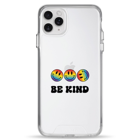Чехол Pump Transparency Silver Button Case for iPhone 11 Pro Max Be kind - цена, характеристики, отзывы, рассрочка, фото 1