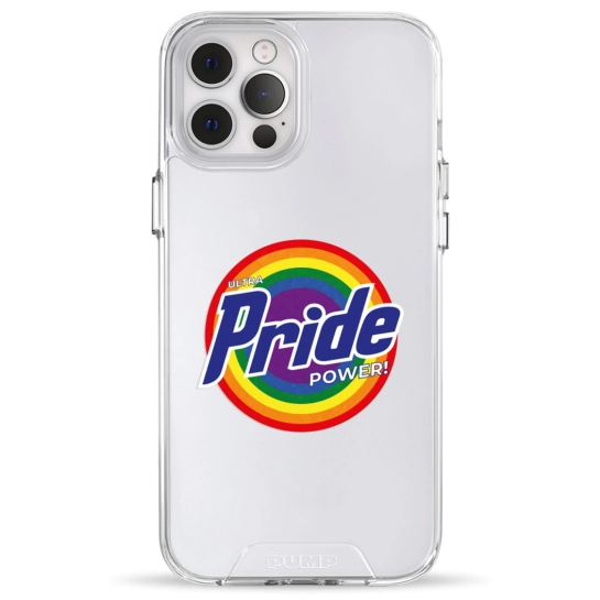 Чехол Pump Transparency Silver Button Case for iPhone 12 Pro Max Pride