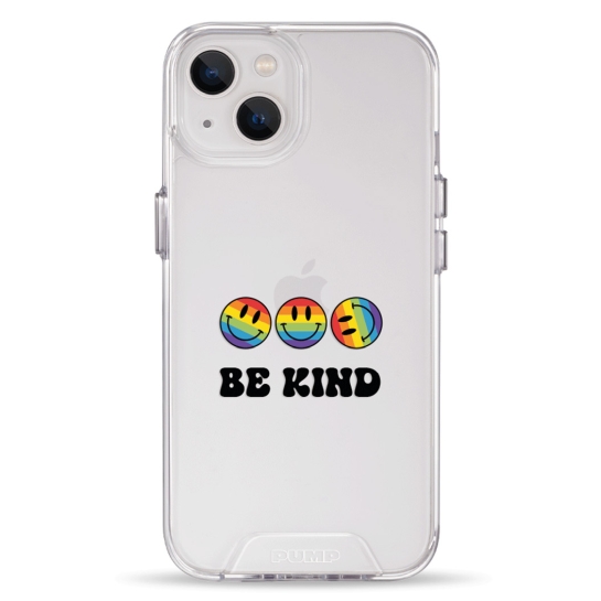Чехол Pump Transparency Silver Button Case for iPhone 13 Be kind - цена, характеристики, отзывы, рассрочка, фото 1