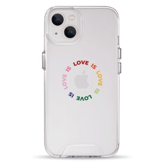Чохол Pump Transparency Silver Button Case for iPhone 13 Love is Love is Love is - цена, характеристики, отзывы, рассрочка, фото 1