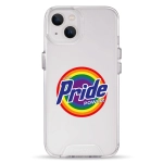Чехол Pump Transparency Silver Button Case for iPhone 13 Pride