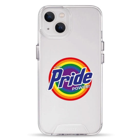 Чехол Pump Transparency Silver Button Case for iPhone 13 Pride