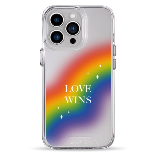 Чохол Pump Transparency Silver Button Case for iPhone 13 Pro Love wins - цена, характеристики, отзывы, рассрочка, фото 1