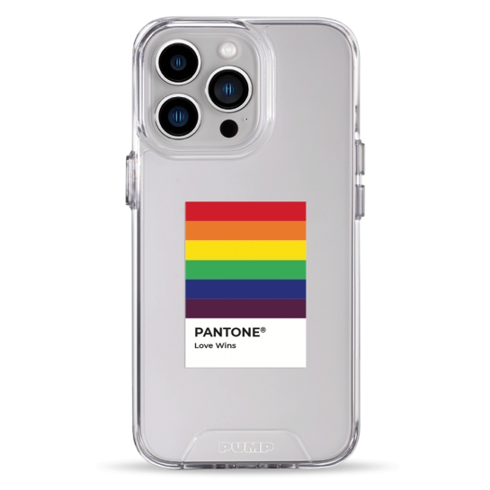 Чохол Pump Transparency Silver Button Case for iPhone 13 Pro Pantone Love Wins - цена, характеристики, отзывы, рассрочка, фото 1