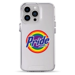 Чехол Pump Transparency Silver Button Case for iPhone 13 Pro Pride