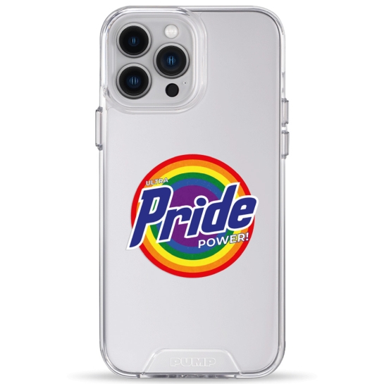Чехол Pump Transparency Silver Button Case for iPhone 13 Pro Max Pride - цена, характеристики, отзывы, рассрочка, фото 1