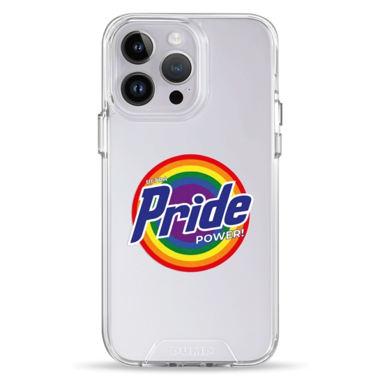Чохол Pump Transparency Silver Button Case for iPhone 14 Pro Pride - цена, характеристики, отзывы, рассрочка, фото 1