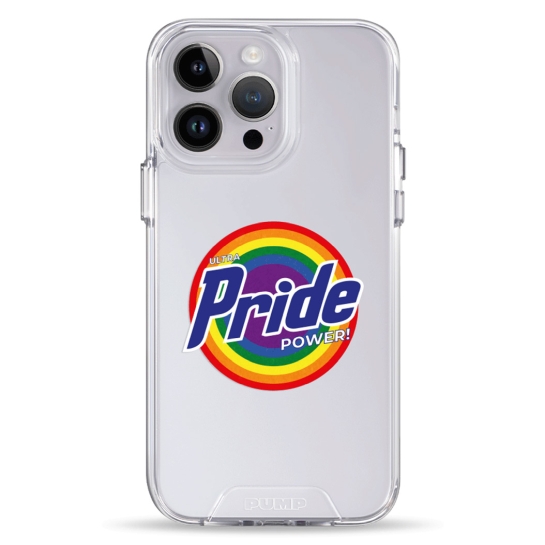 Чехол Pump Transparency Silver Button Case for iPhone 14 Pro Max Pride - цена, характеристики, отзывы, рассрочка, фото 1
