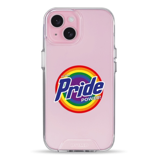Чохол Pump Transparency Silver Button Case for iPhone 15 Pride - ціна, характеристики, відгуки, розстрочка, фото 1