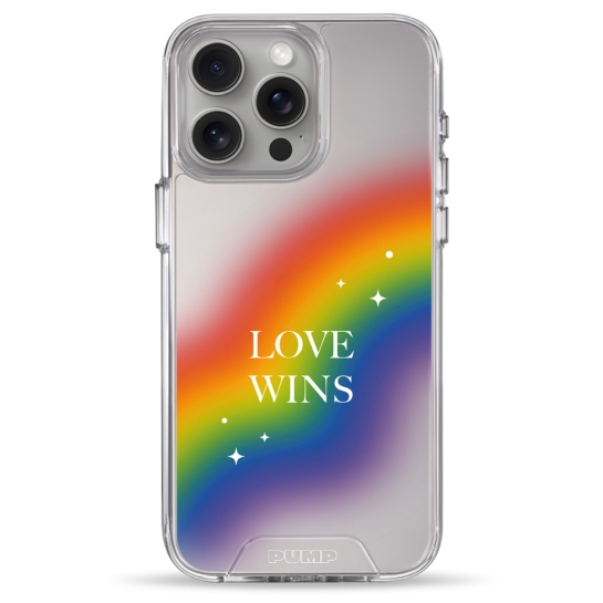 Чохол Pump Transparency Silver Button Case for iPhone 15 Pro Max Love wins - цена, характеристики, отзывы, рассрочка, фото 1