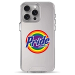 Чехол Pump Transparency Silver Button Case for iPhone 15 Pro Max Pride