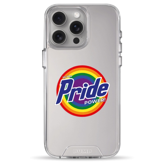 Чохол Pump Transparency Silver Button Case for iPhone 15 Pro Max Pride - цена, характеристики, отзывы, рассрочка, фото 1