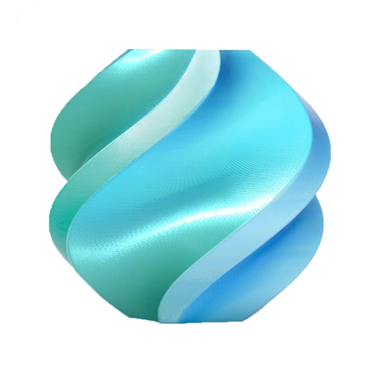 PLA пластик Silk шовковий Dual Color Bambu Lab Filament Blue Hawaii з RFID чіпом для 3D-принтера LA0119 1kg