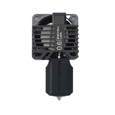 Хотенд с закаленным соплом в сборе для 3D-принтера X1 и X1C Bambu Lab BL0019U 0.6 mm Black - цена, характеристики, отзывы, рассрочка, фото 1