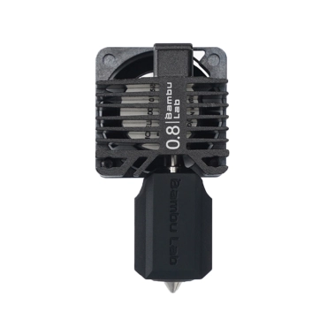 Хотенд с закаленным соплом в сборе для 3D-принтера X1 и X1C Bambu Lab BL0020U 0.8 mm Black - цена, характеристики, отзывы, рассрочка, фото 1