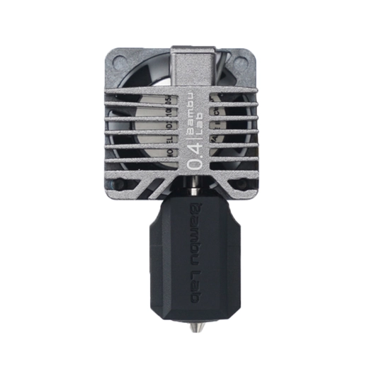 Хотенд з соплом в сборе из нержавеющей стали для 3D-принтера X1 и X1C Bambu Lab BL0021U 0.4 mm Black