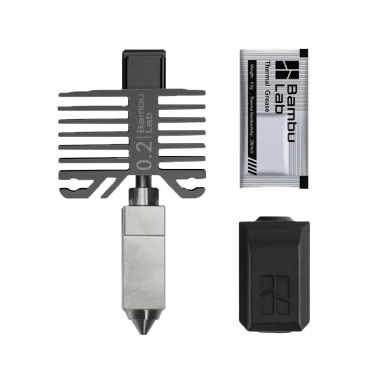 Сопло в сборе из нержавеющей стали для 3D-принтера X1 и P1 Bambu lab BL0022U 0.2 mm Black - цена, характеристики, отзывы, рассрочка, фото 1