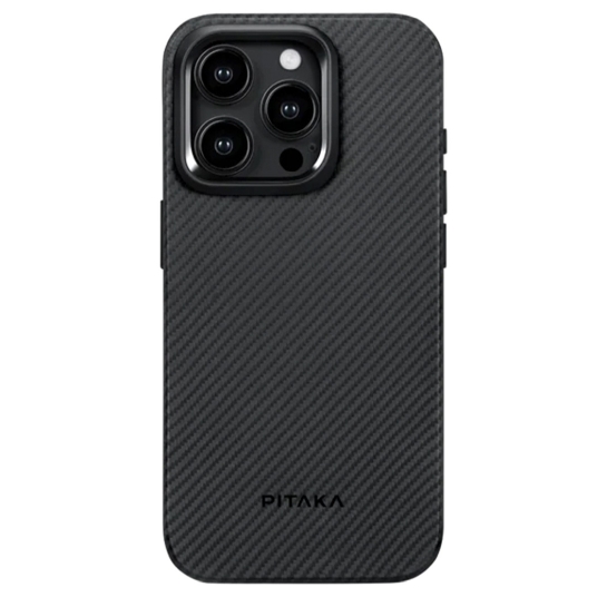 Чохол Pitaka MagEZ Case 4 Twill 600D for iPhone 15 Pro Max Black/Grey - цена, характеристики, отзывы, рассрочка, фото 1