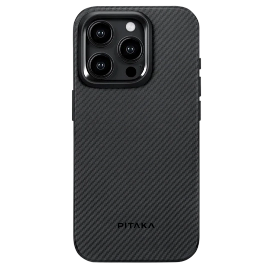 Чохол Pitaka MagEZ Case 4 Twill 600D for iPhone 15 Pro Max Black/Grey