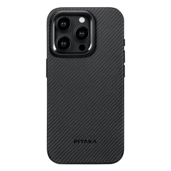 Чохол Pitaka MagEZ Case 4 Twill 600D for iPhone 15 Pro Black/Grey - цена, характеристики, отзывы, рассрочка, фото 1