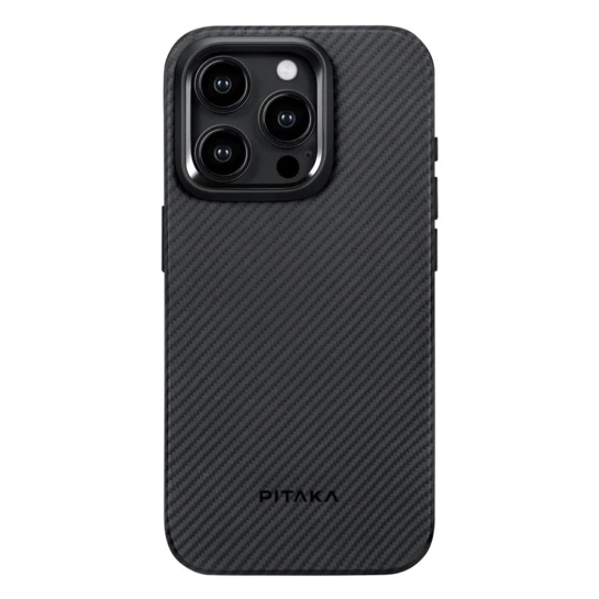 Чохол Pitaka MagEZ Case 4 Twill 600D for iPhone 15 Pro Black/Grey