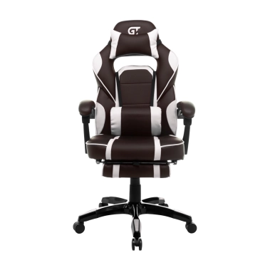 Ігрове крісло GT Racer X-2749-1 Dark Brown/White - цена, характеристики, отзывы, рассрочка, фото 1